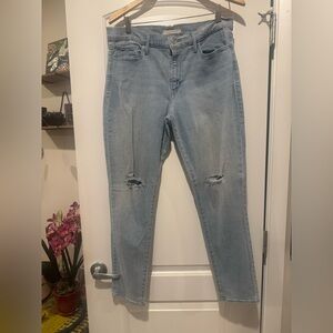 Levi's Sky Blue Straight Leg Jeans